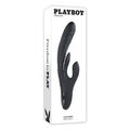 Playboy Rapid Rabbit Rechargeable Silicone Dual Stimulation Vibrator Black