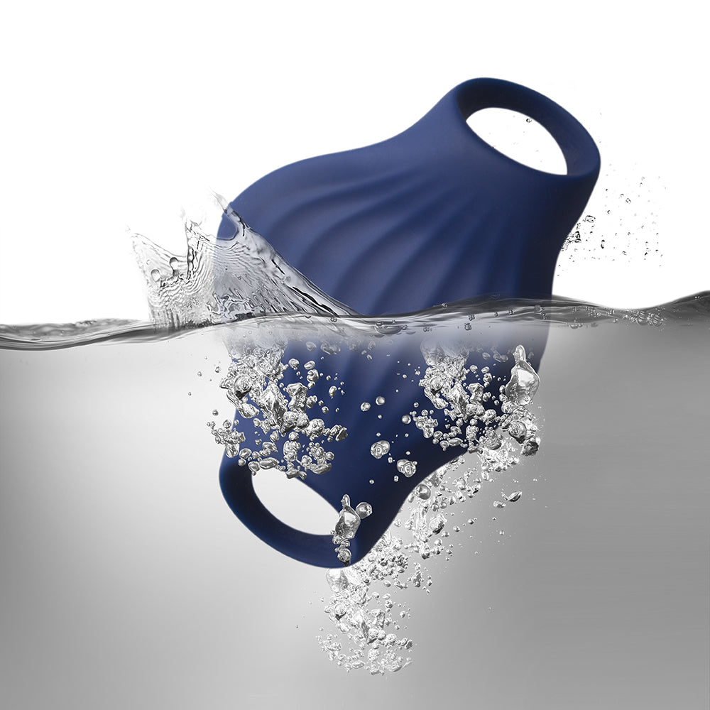 Rocks-Off Palm Vibrating Masturbator Blue